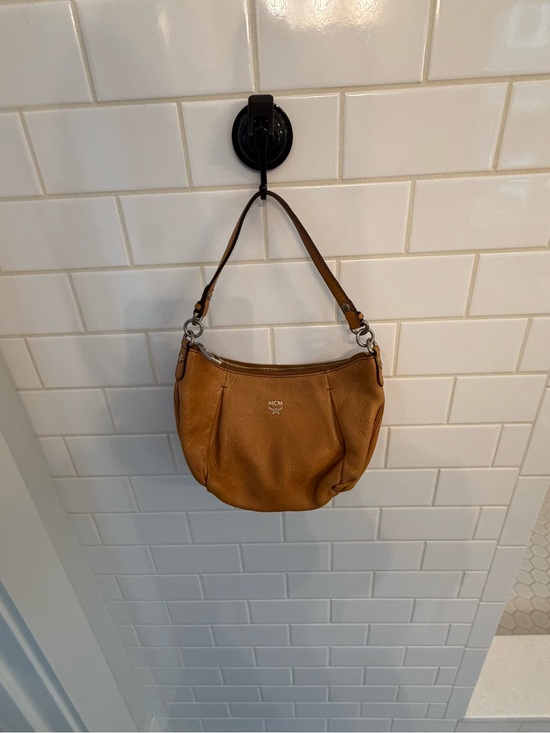 MCM Handbags - MCM Cognac/Tan Leather Hobo Shoulder Bag
